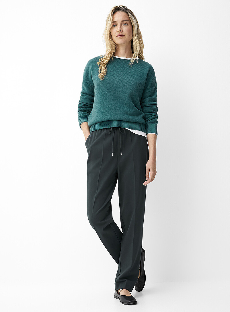 Pantalon De Sport Femme Taille Haute - Coupe Ajustée, Confort Quotidien Et Polyvalent
