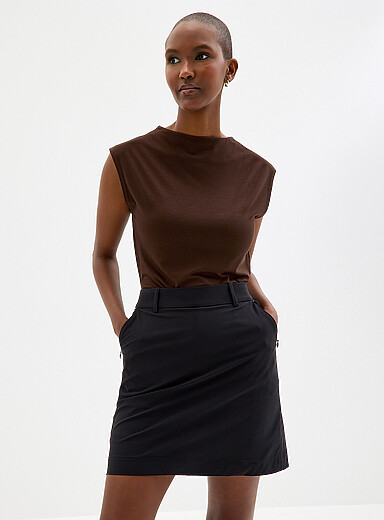 La jupe-short toile technique taille confort