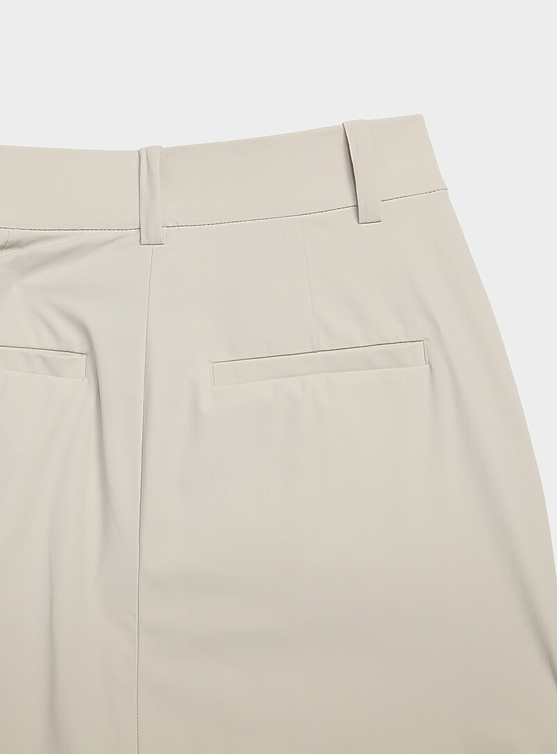 Contemporaine Black Comfort-waist technical fabric skort for women