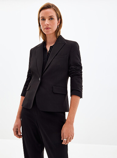 Contemporaine Sand Cinched single-button blazer for women