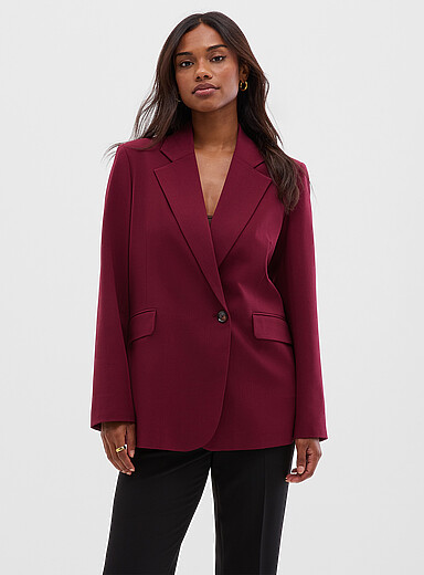 Relaxed double-breasted blazer