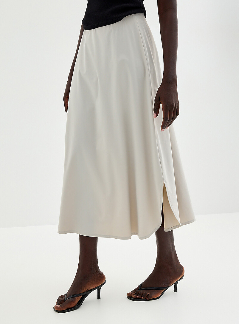 Technical fabric flared maxi skirt product image 2