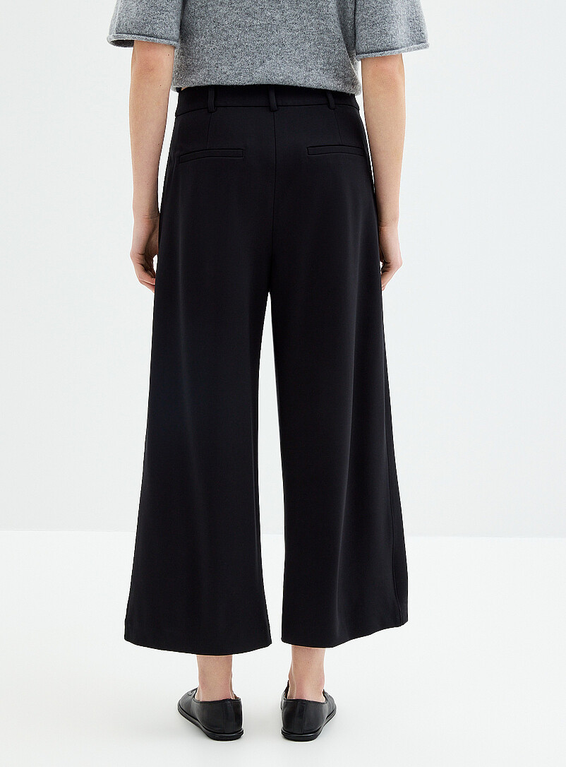 Cropped ponte pant Fit: Wide leg, high rise product image 3