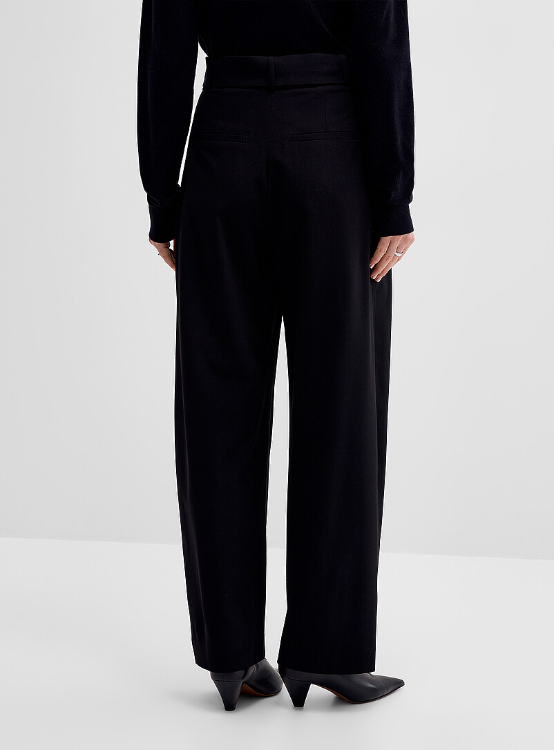 Stretch dress barrel pant Fit: Barrel leg, high rise product image 3