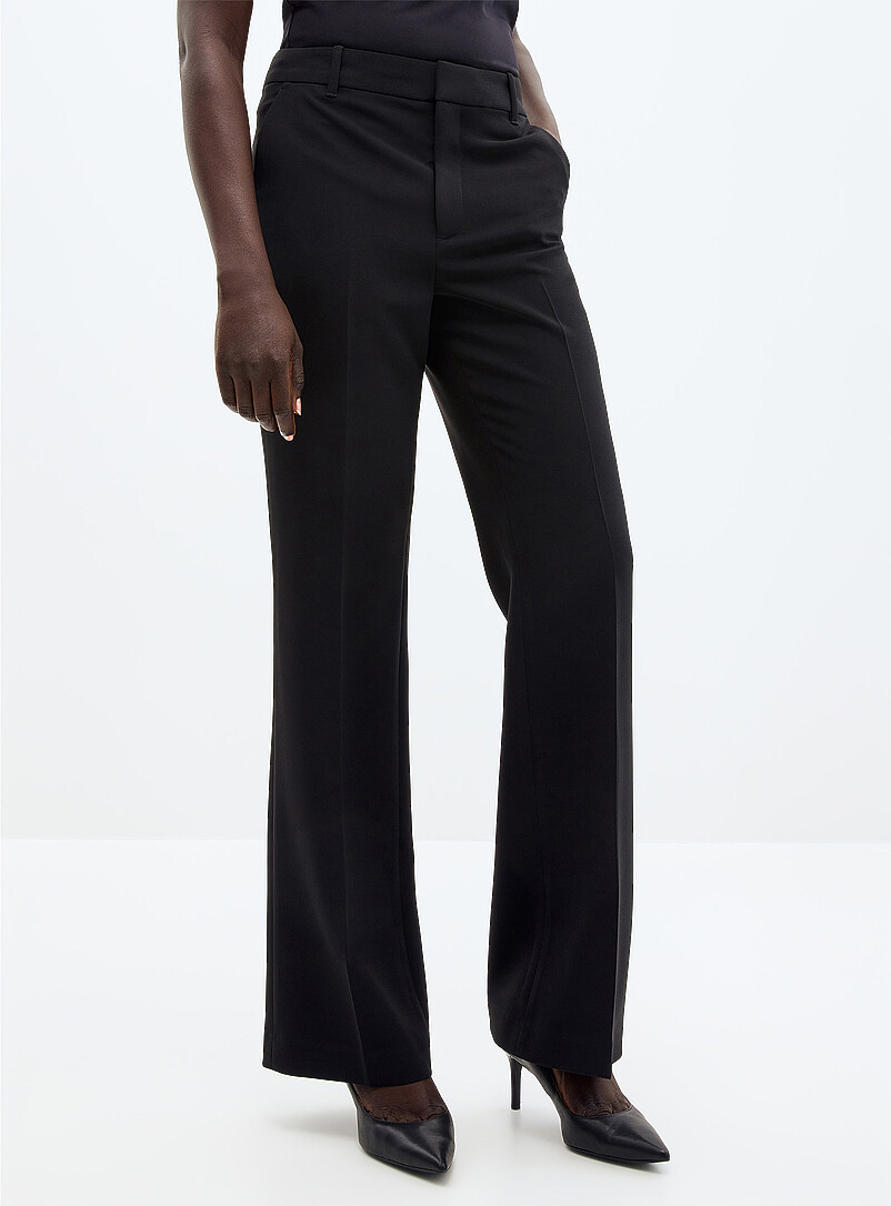Stretch crepe pant Fit: Semi-flared leg, mid rise product image 2