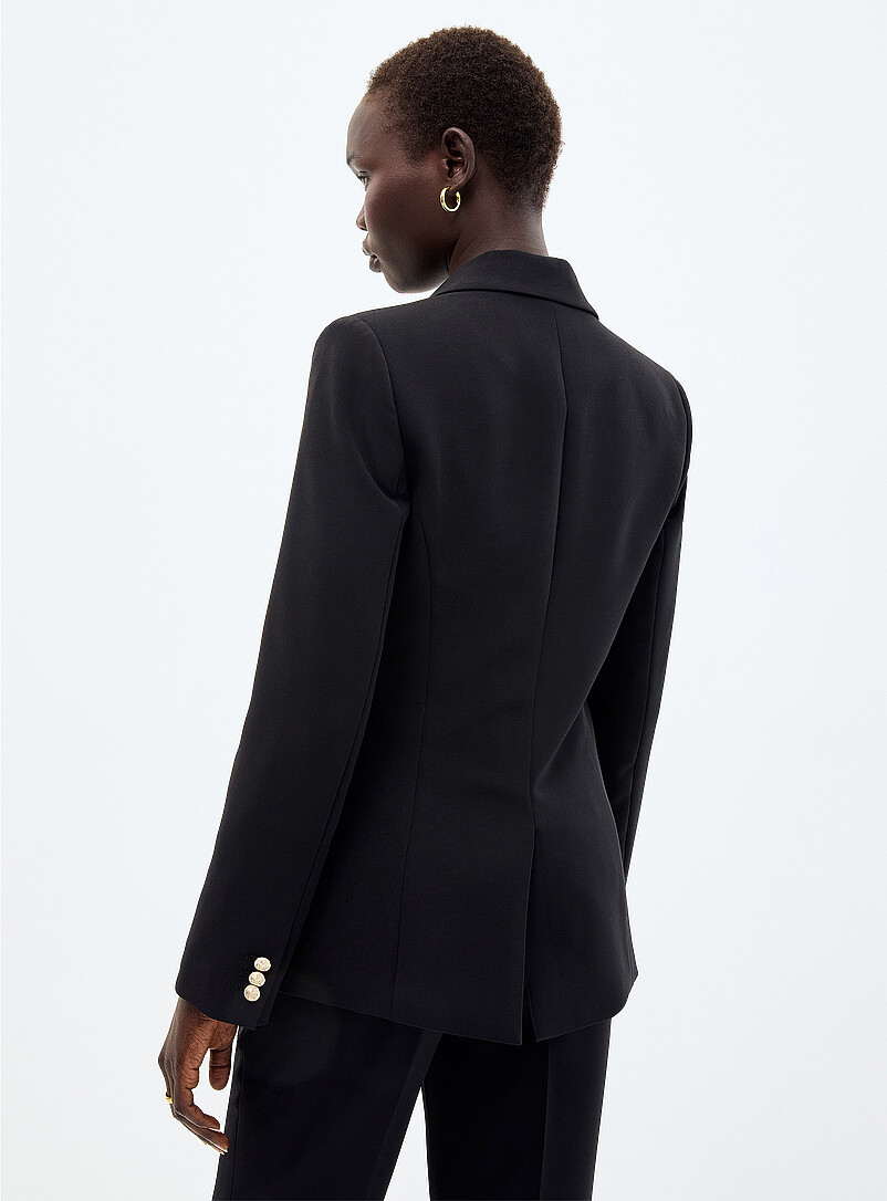Crest buttons stretch crepe blazer product image 2