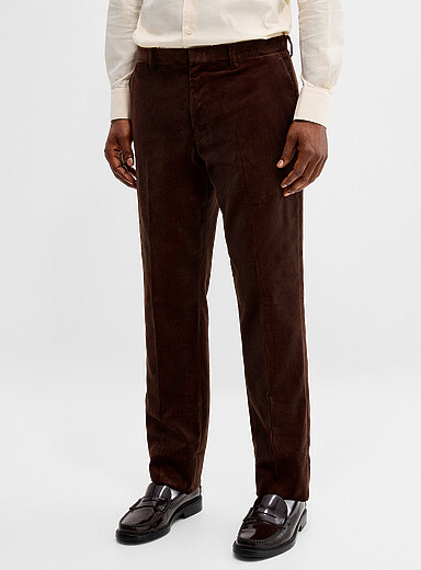 Organic cotton corduroy pant <b>London fit - Slim straight</b>