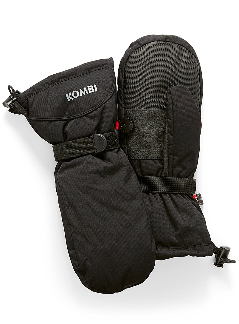 Kombi Black The Everyday insulated mittens for women
