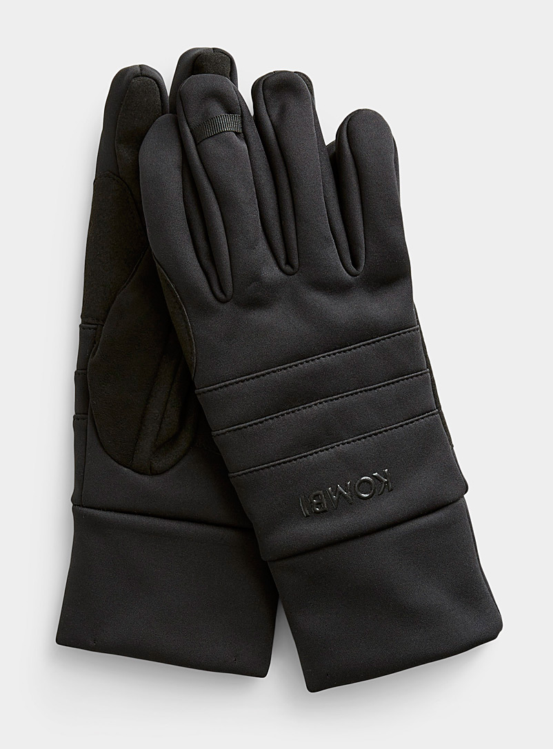 Kombi Black Endurance slim-fit gloves for men