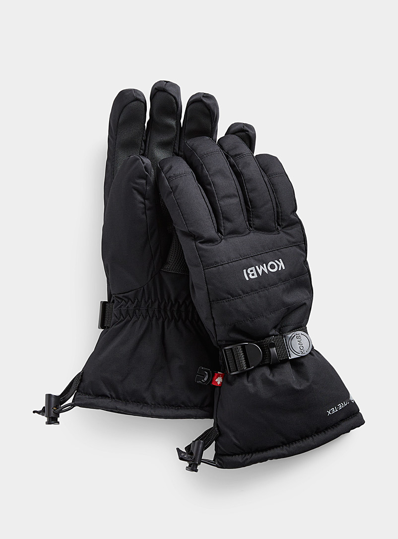 Kombi Black GORE-TEX Frontier insulated gloves for men