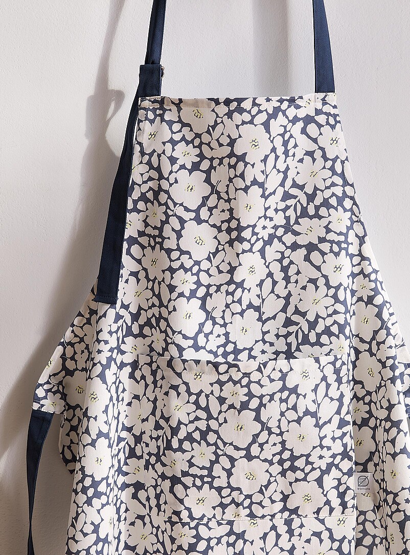 Simons Maison: Les accessoires fleurs deux tons Bleu &agrave; motifs