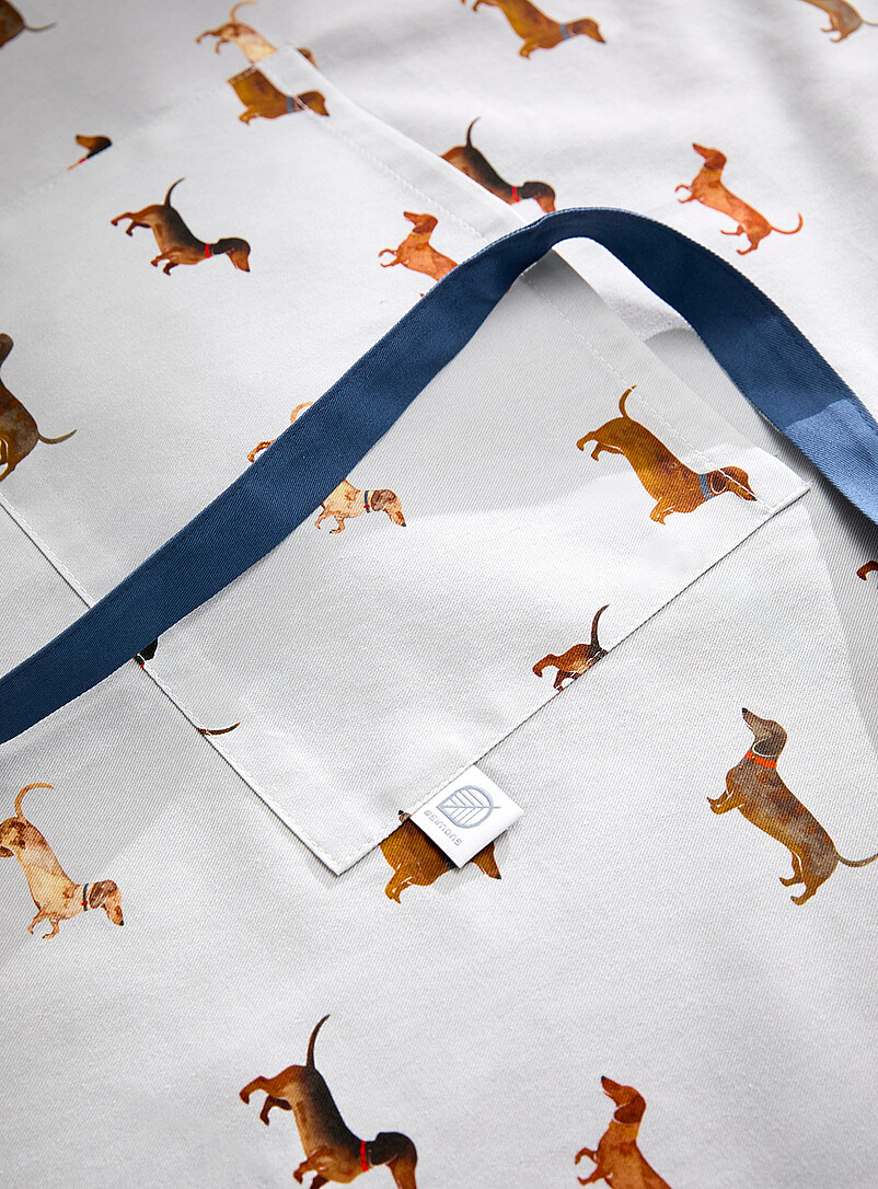 Simons Maison Patterned White Happy dogs accessories
