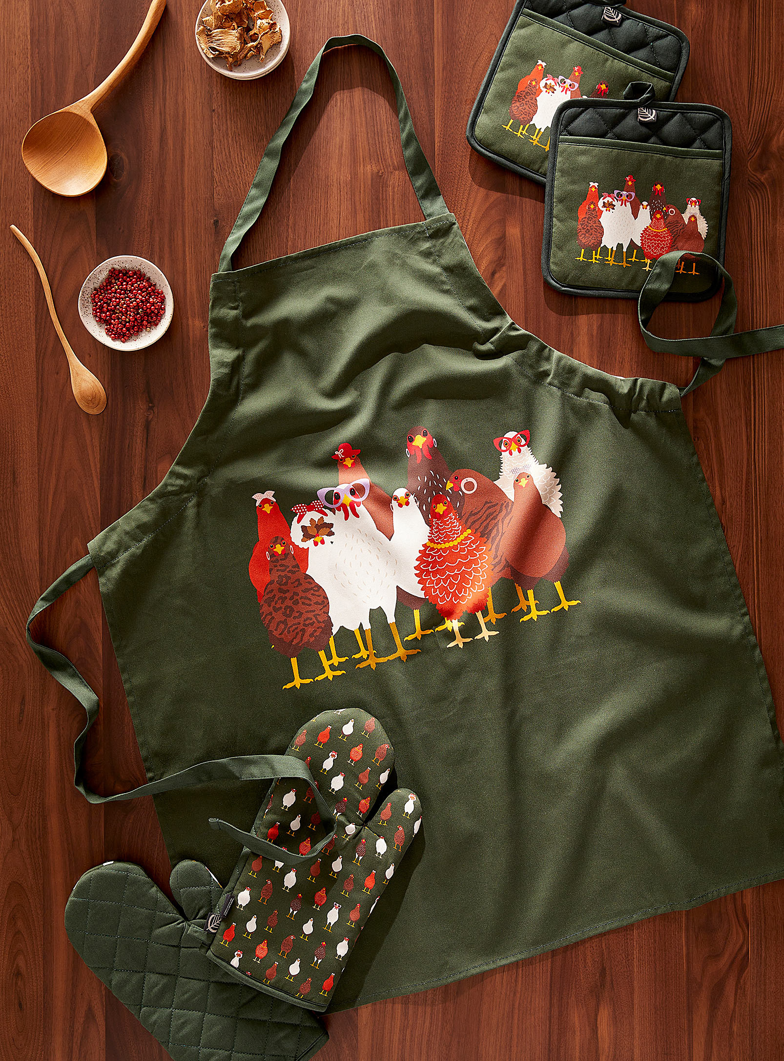 Simons Maison - Cute hens recycled cotton
