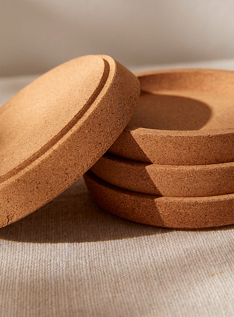 Round cork coasters Set of 4 product image 2