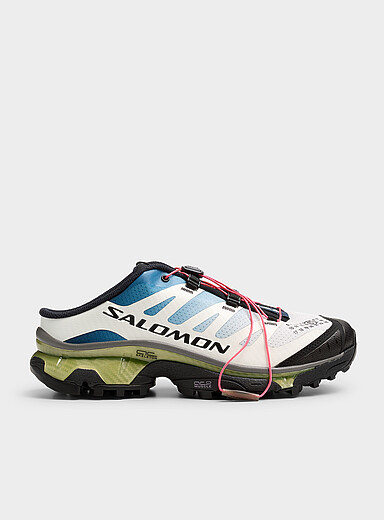 MM6 X Salomon: Le sneaker mule Salomon MM6 XT-4 Homme Blanc et bleu pour homme