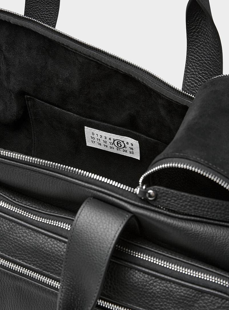 Miles leather weekender bag | MM6 Maison Margiela | | Simons