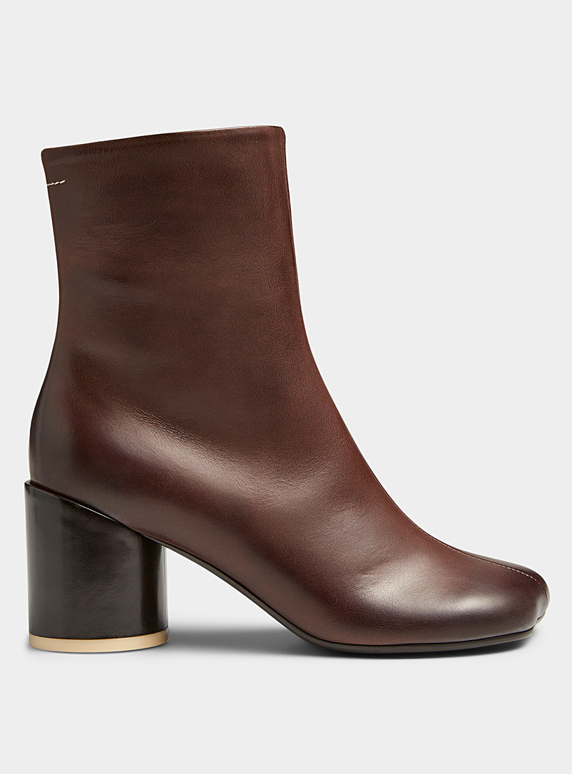 MM6 Maison Margiela Brown Brown Atomic ankle boots Women for women