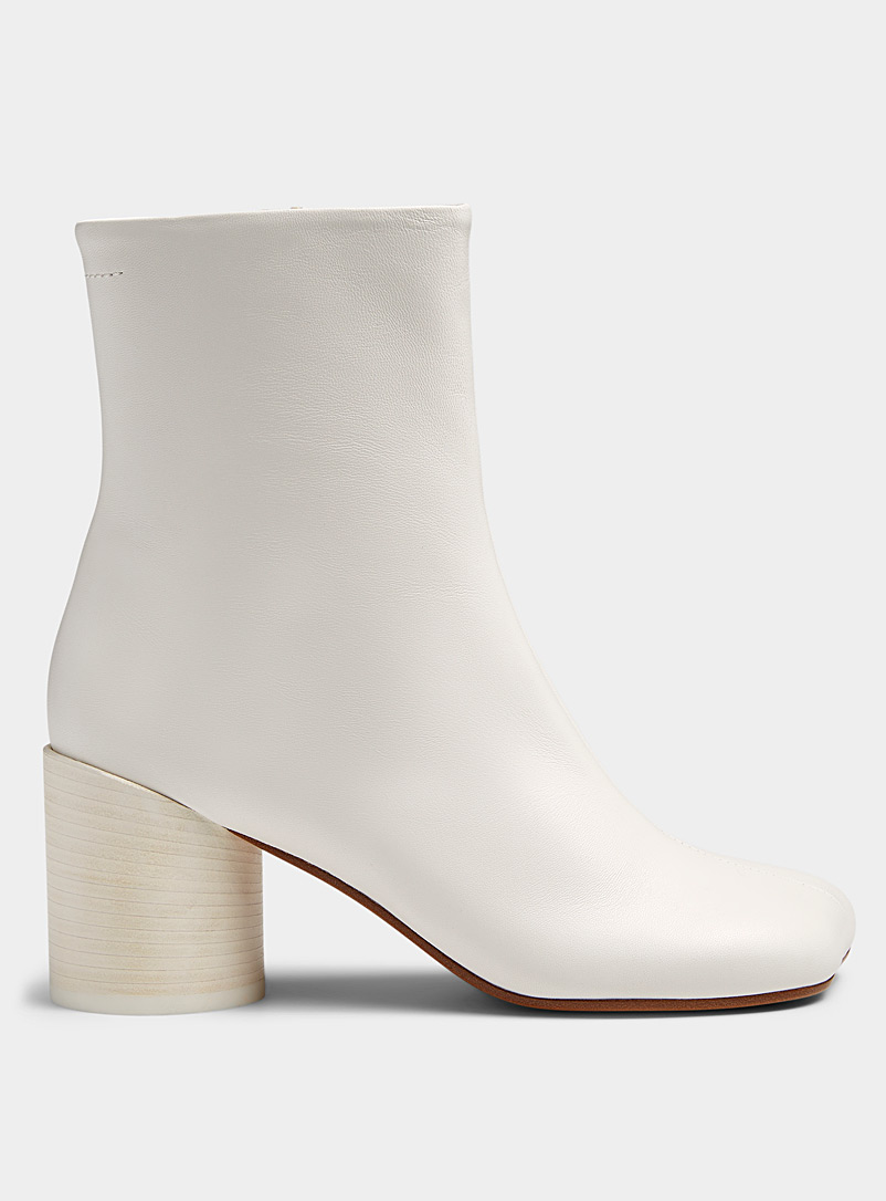 MM6 Maison Margiela White Atomic ankle boots Women for women