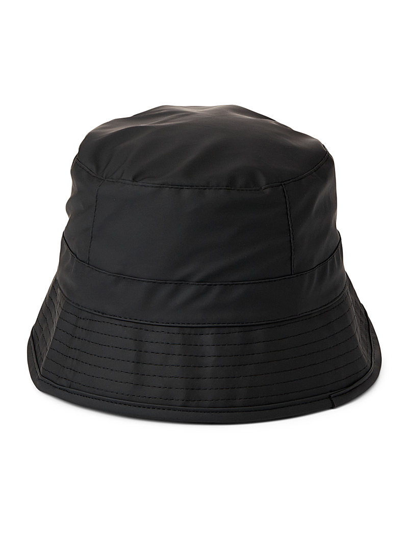 Rains Black Waterproof bucket hat for women