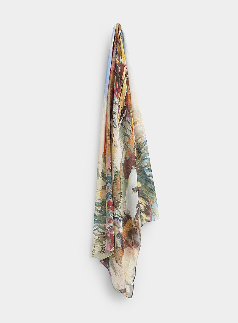 The Artists Label Assorted Spring landscape scarf for women