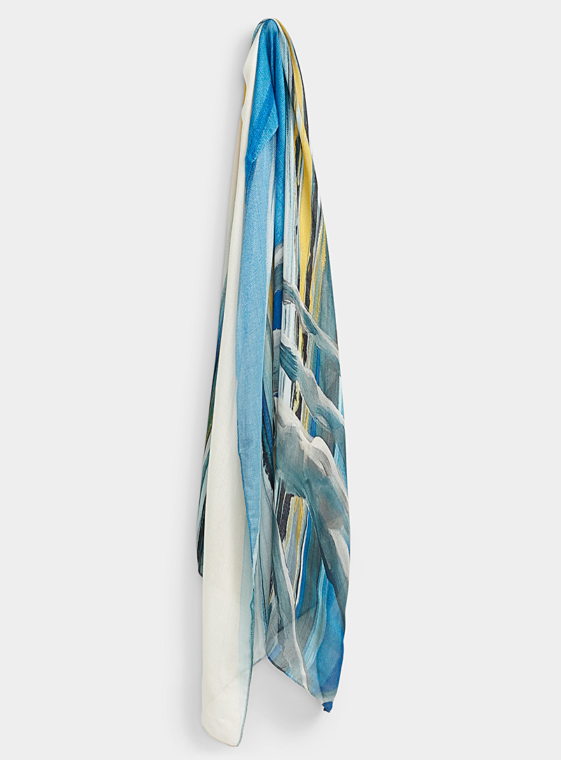 The Artists Label Sapphire Blue Australian earth scarf for women