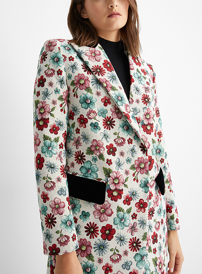 Smythe Assorted Floral tapestry jacket for women