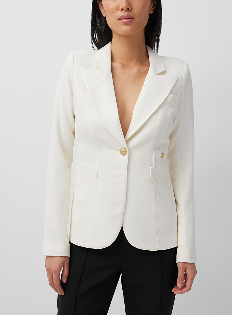 Smythe Ivory White Classic blazer for women