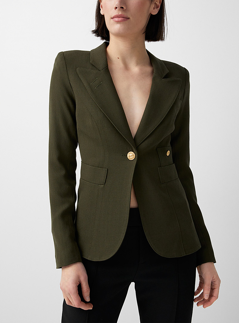 Smythe Khaki/Sage/Olive Classic blazer for women