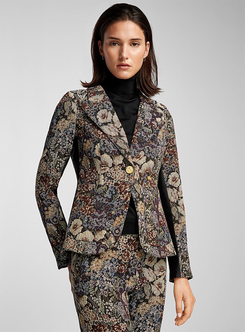 Smythe Assorted Floral tapestry blazer for women