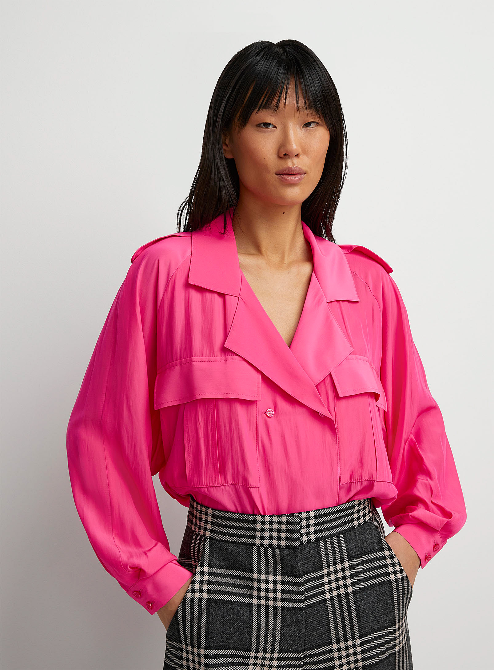Smythe - Women's Surplus pink blouse