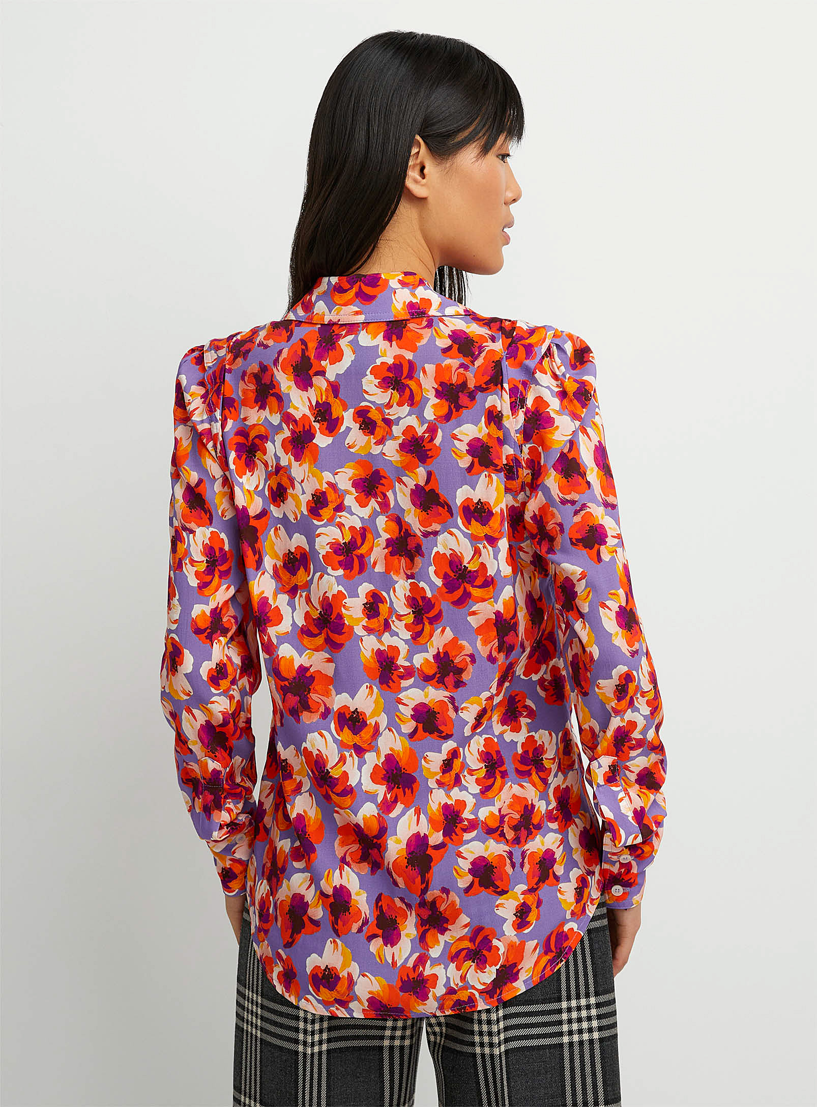 Smythe - La blouse florale à col en pointes