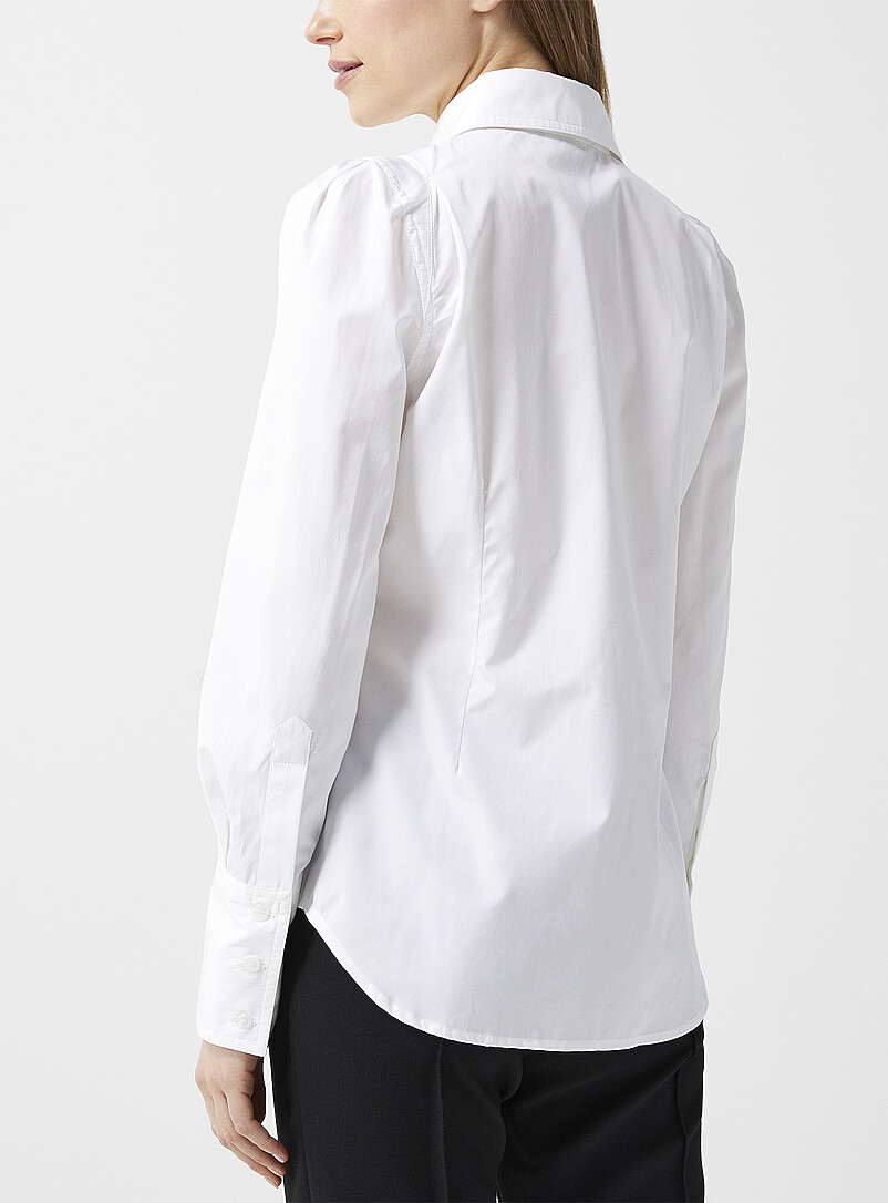 Poplin pleated shoulders shirt product image 3