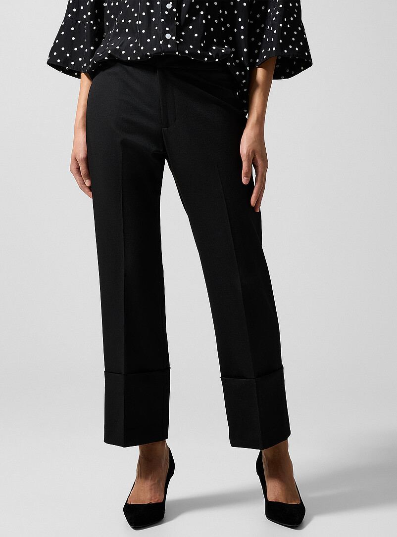 Large cuff straight leg pant product image 2
