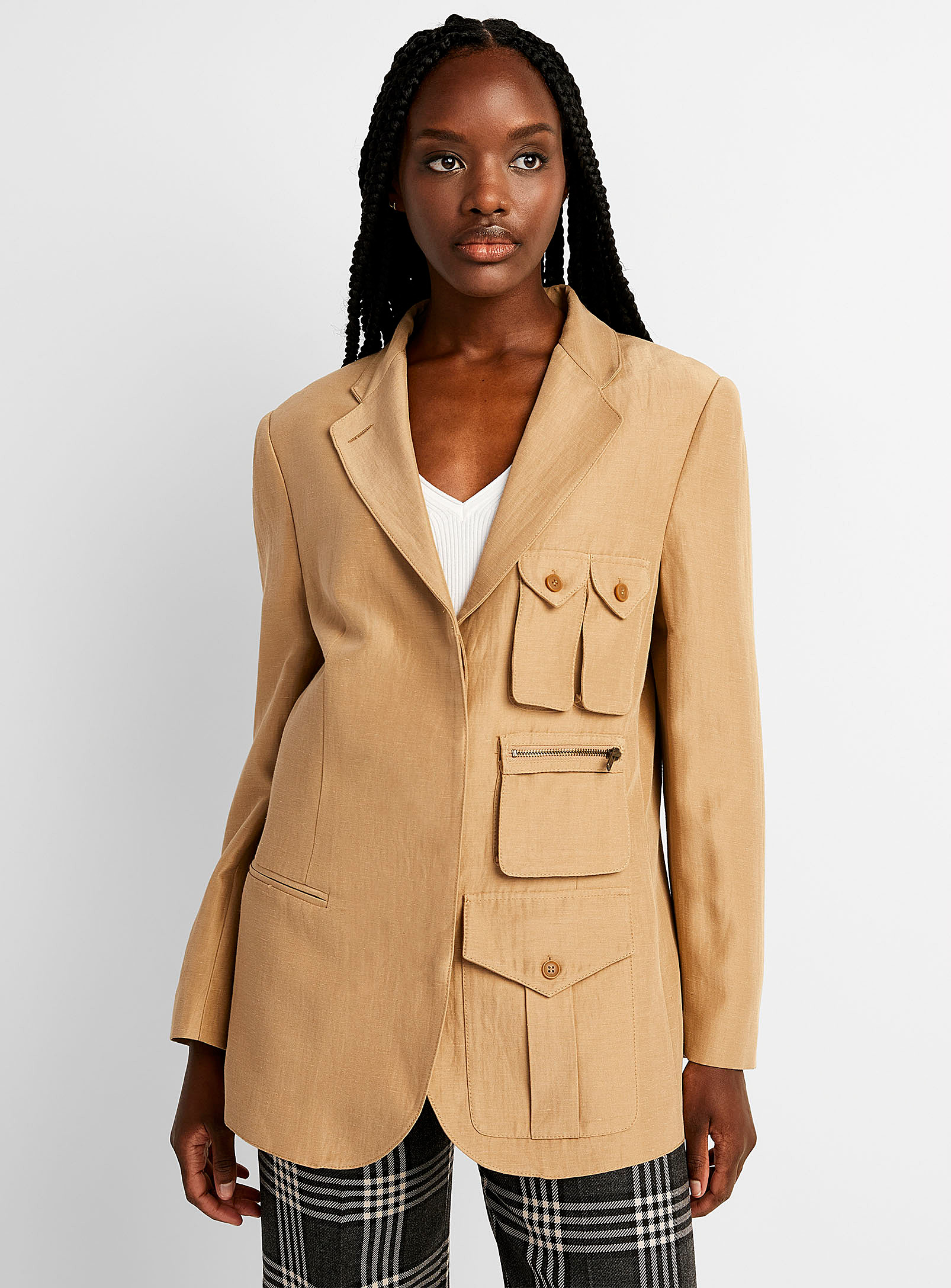 Smythe - Women's Surplus linen Blazer Jacket
