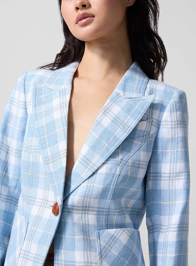 Sky plaid Duchess blazer product image 2