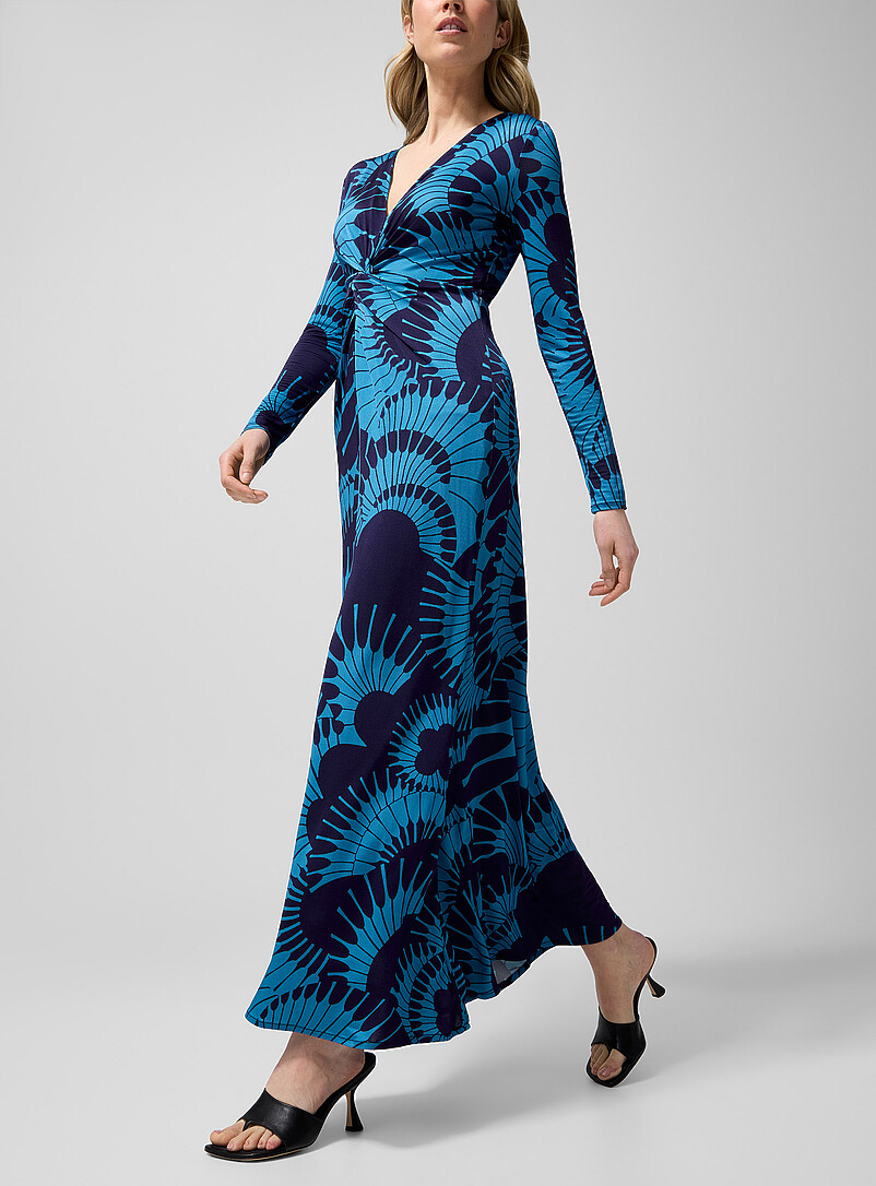 Ruched V-neck dress product image 2