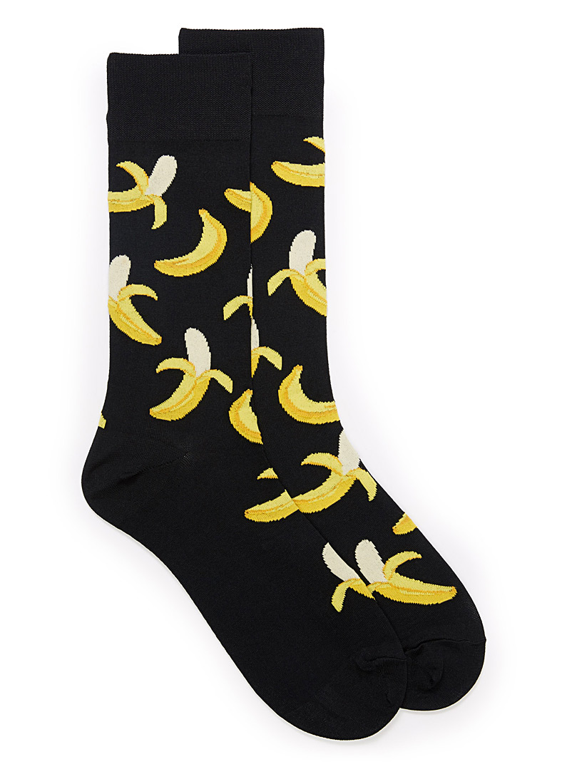 Hot Sox Blue Multiplied banana socks for men