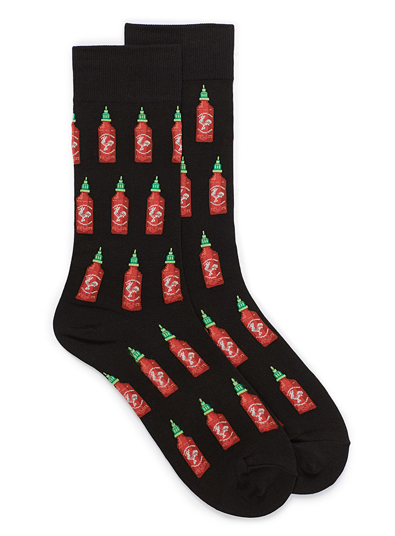Hot Sox Black Hot Sauce socks for men