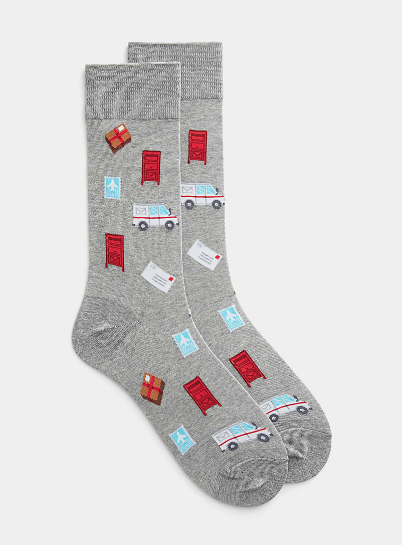 Hot Sox Grey Package delivery sock for men