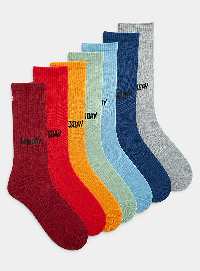 Hot Sox Assorted Days of the week socks 7-pack for men