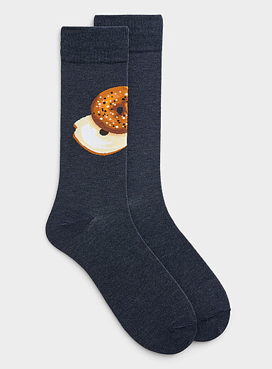 Sesame bagel socks
