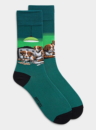 La chaussette chiens poker