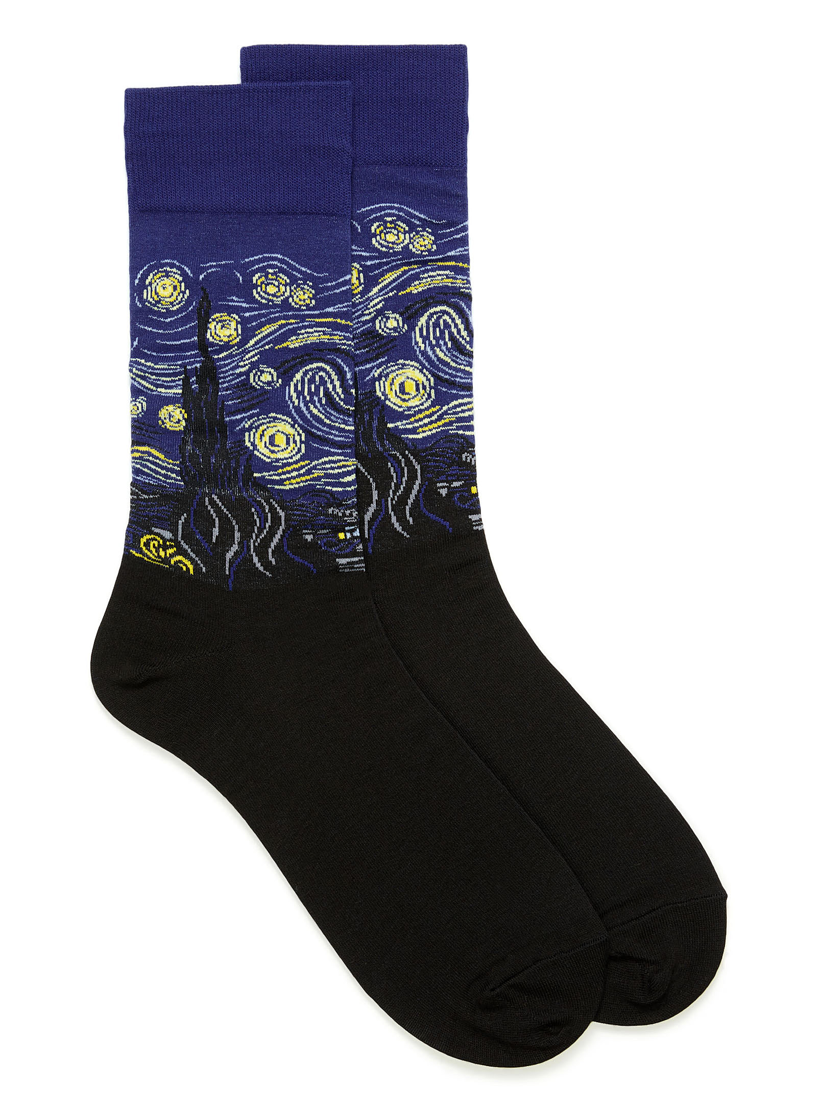 Hot Sox Starry Night Socks In Marine Blue