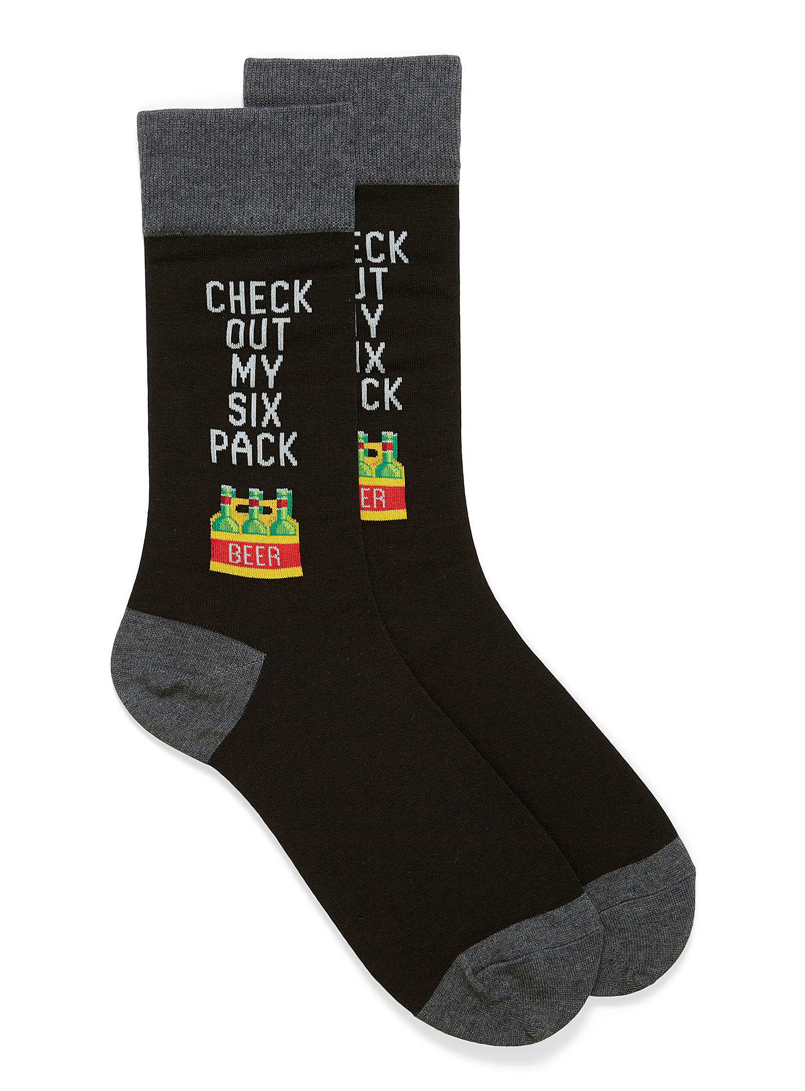 Hot Sox - Men's Check Out My Six-Pack socks