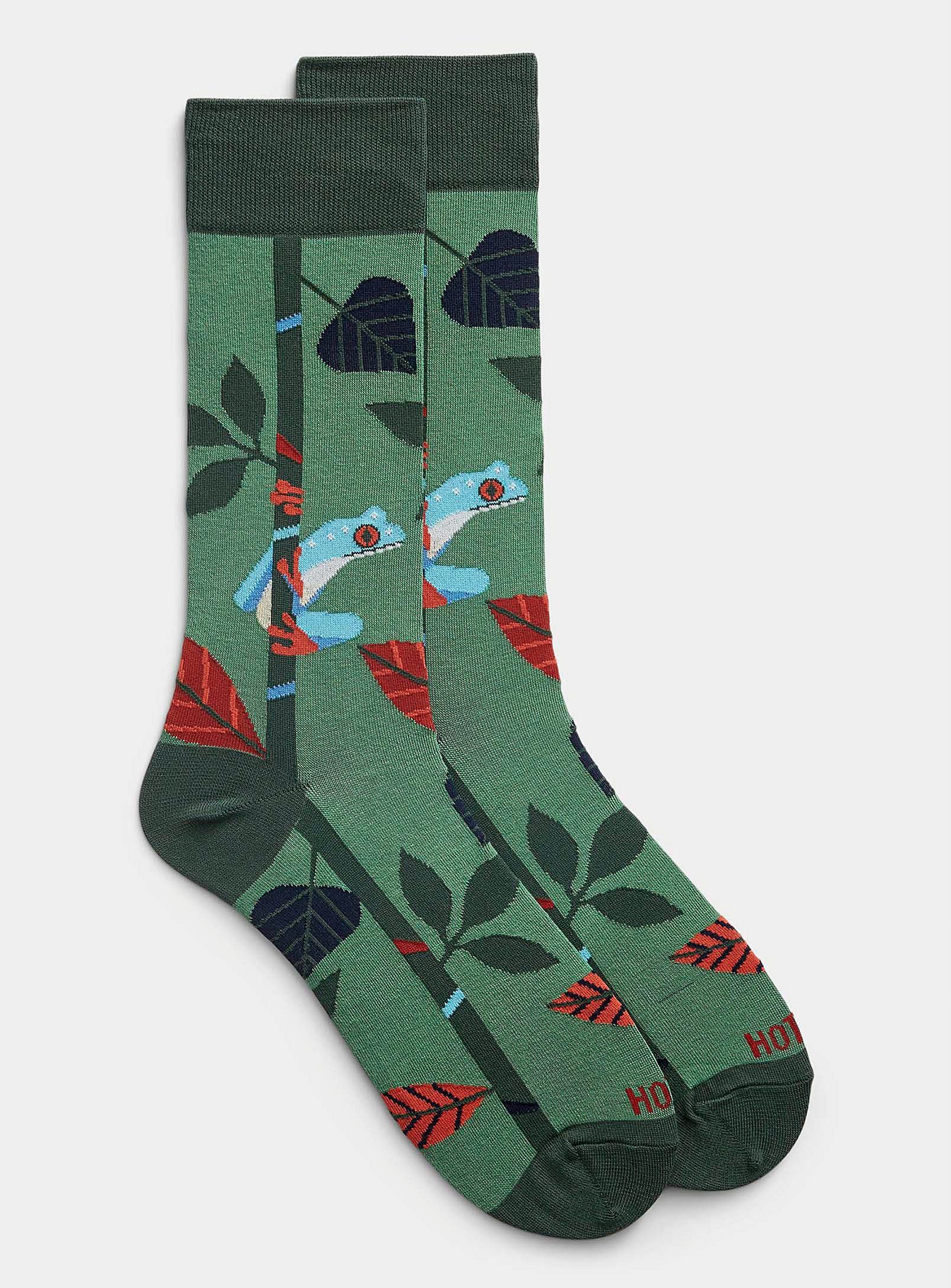 Hot Sox - Men's Tropical tree frog sock
