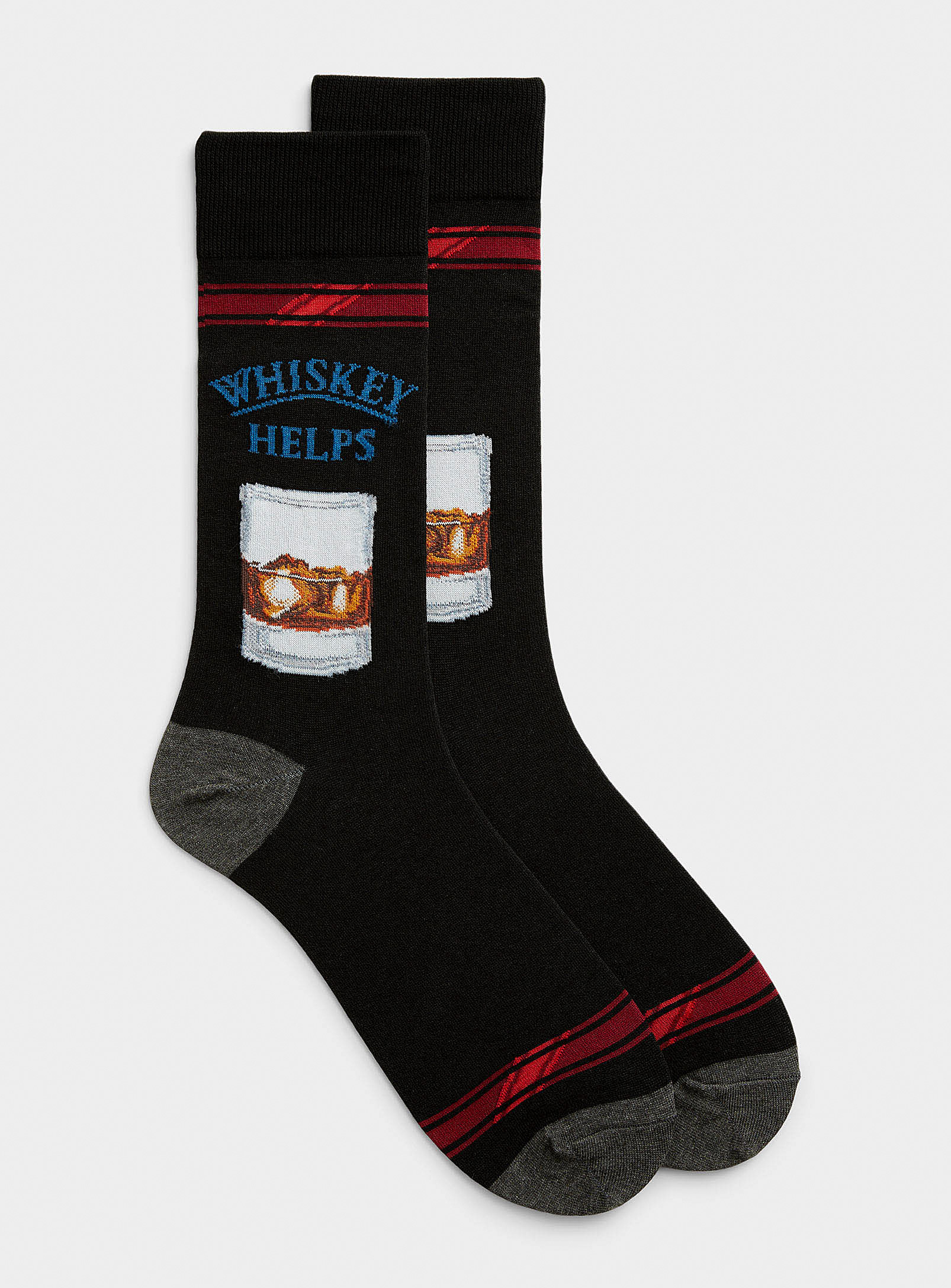 Hot Sox Whisky Sock In Black