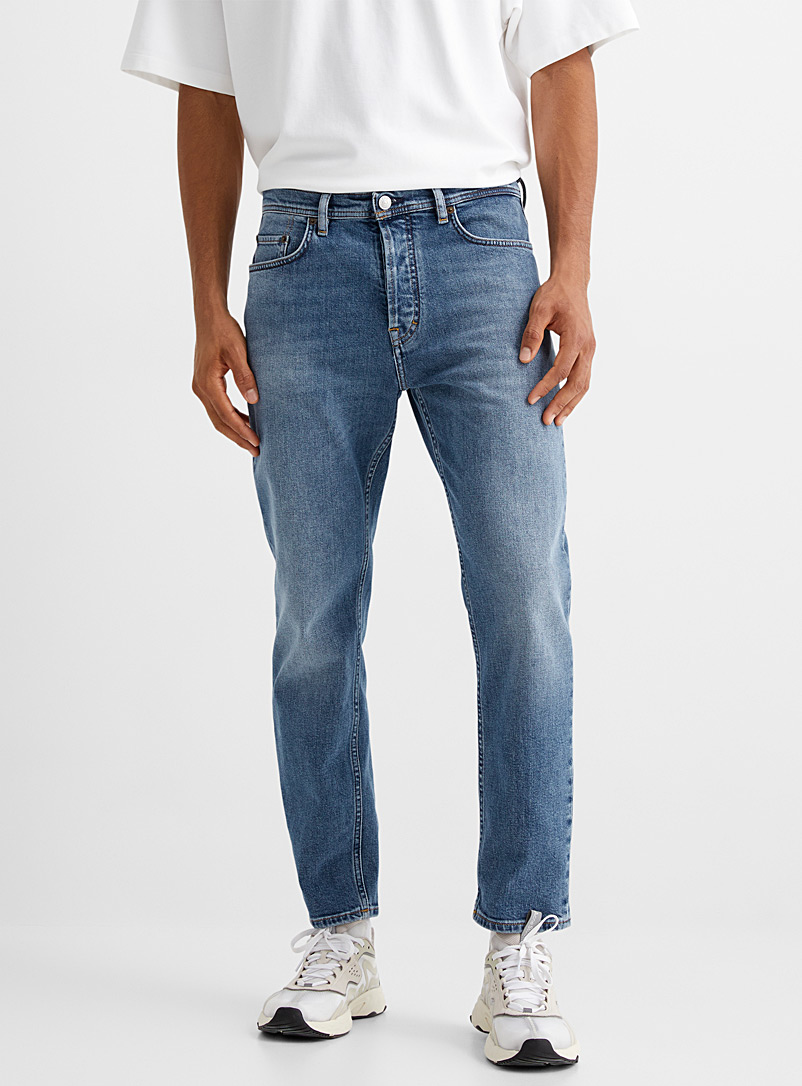 Acne Studios Blue Distressed fitted blue jeans for men