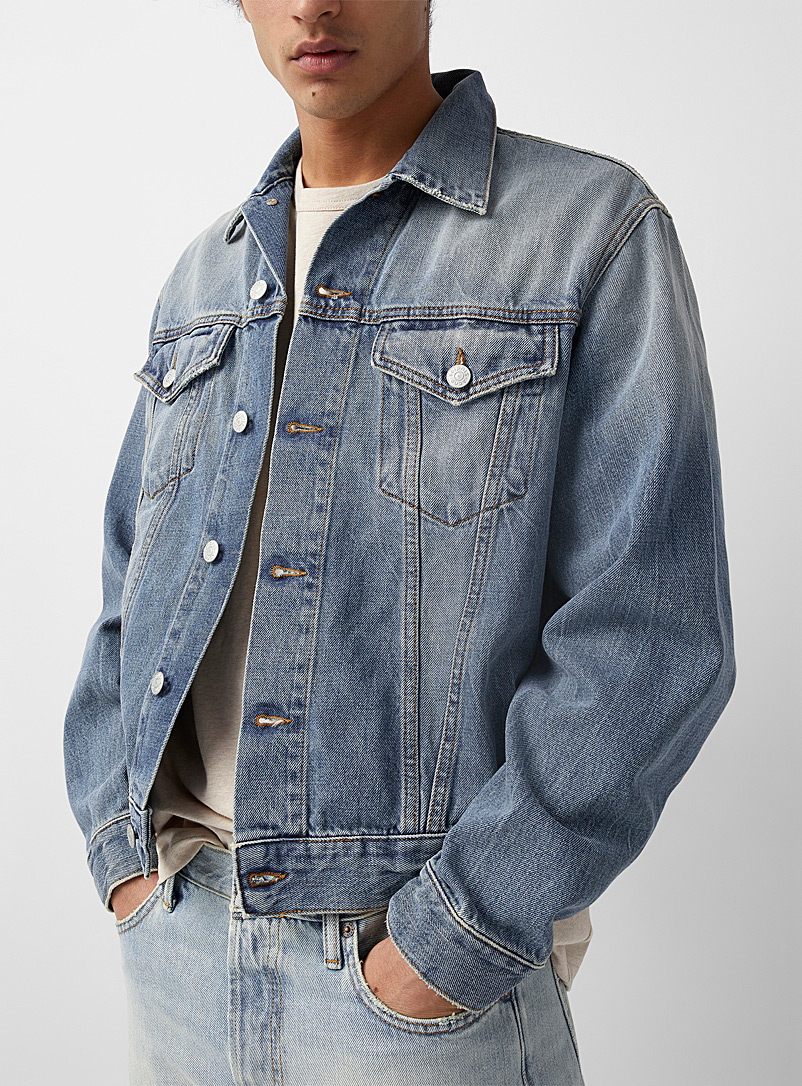 Faded blue jean jacket