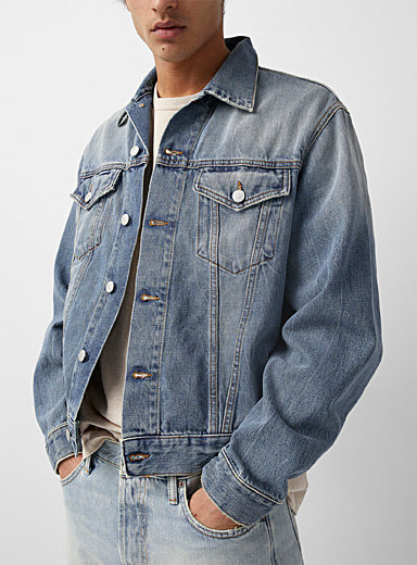 Acne Studios Blue Faded blue jean jacket for men