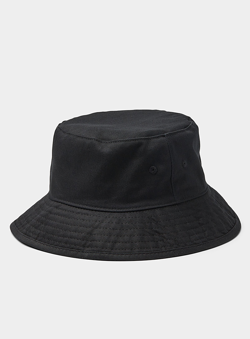 Acne Studios Black Monochrome twill bucket hat for men
